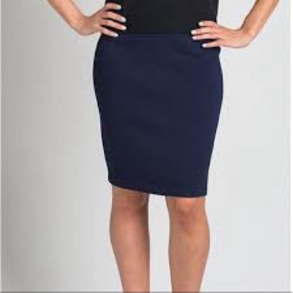 St John blue knit stretchy pencil skirt from Saks NY. Simply gorgeous